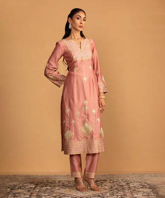 Champagne kurta set 2
