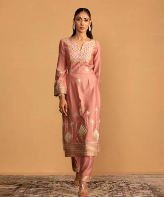 Champagne kurta set 3