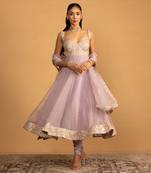 Lilac anarkali set