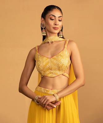 Yellow palazzo set 2