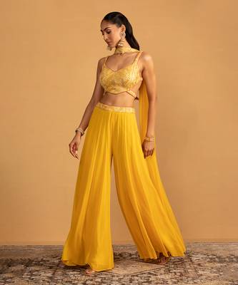 Yellow palazzo set 3