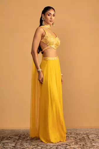 Yellow palazzo set
