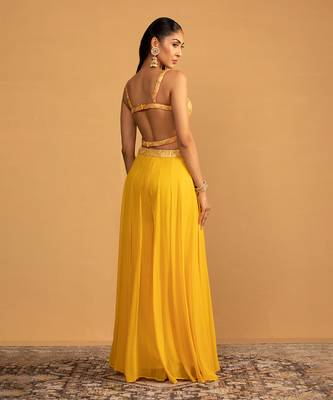 Yellow palazzo set 5