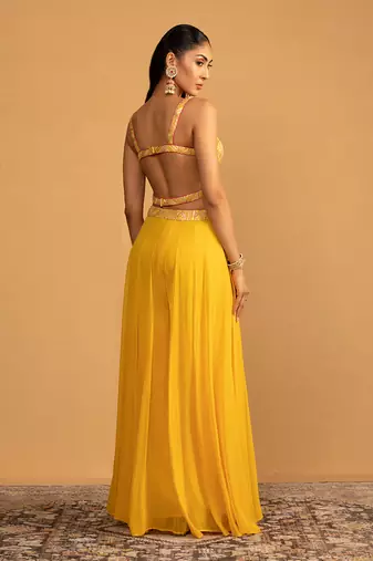 Yellow palazzo set