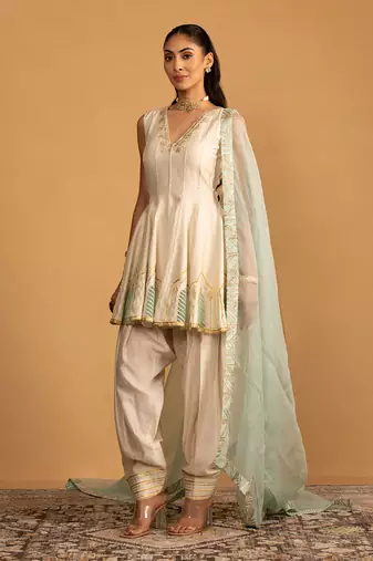 Offwhite kurta set