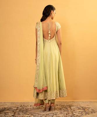 Bottle gourd anarkali set 5