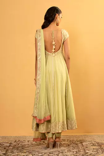 Bottle gourd anarkali set