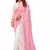 Pink embroidered georgette saree with blouse