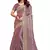 Lavender embroidered art silk saree with blouse