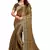 Copper embroidered art silk saree with blouse
