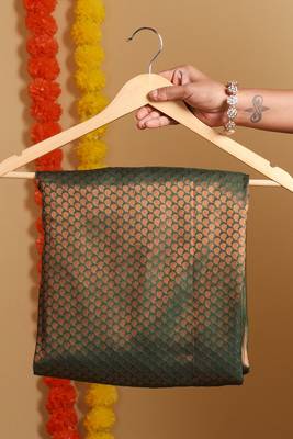 Elegant Yellow Saree with Green Zari Border and blouse 2