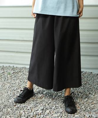 Black poplin pack black flared pants 3