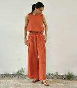 Orange poplin sunshine co-ord set