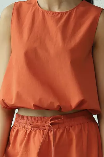 Orange poplin sunshine co-ord set
