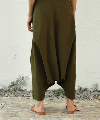 Olive green poplin olive fusion co-ord 5