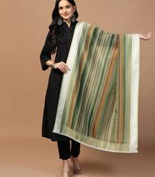 Digital Ethnic Motif Print Chanderi Cotton Crochet Work Regular Dupatta Wear on Kurti For Women and Girls