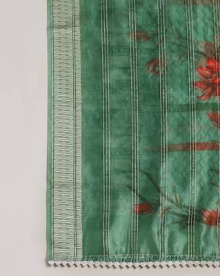Digital Ethnic Motif Print Orgenza Khadi Silk Crochet Work Regular Dupatta Wear on Kurti For Women and Girls 7