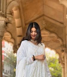 Women's Off-White Georgette Salwar Suit