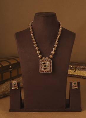 Eternal Grace Gold Plated Reversible Necklace Set 6