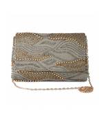 Galaxy grey clutch