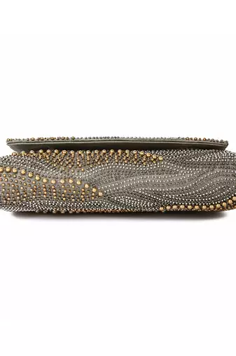 Galaxy grey clutch