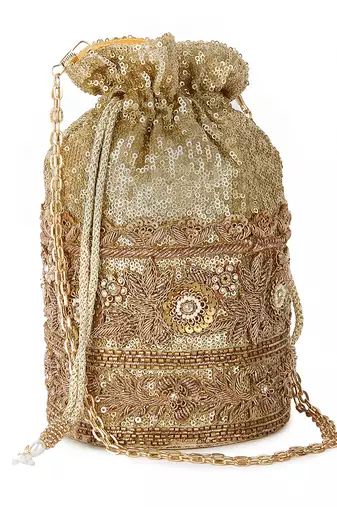 Golden baliyey potli