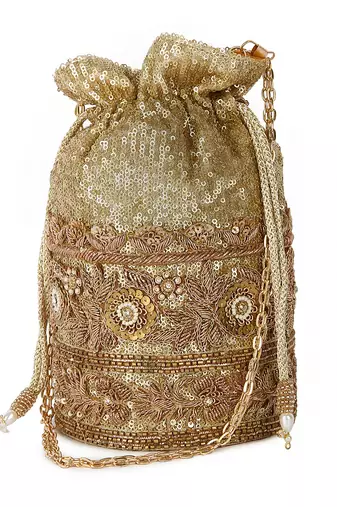 Golden baliyey potli