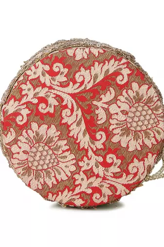 Red brocade potli