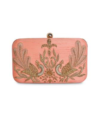 Peacock couple clutch 1