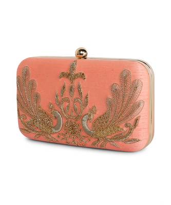 Peacock couple clutch 2