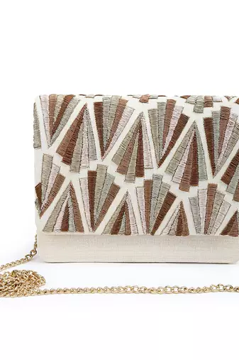 Royal gold clutch