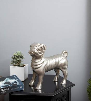 The rich pug metal figurine 1
