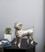 The rich pug metal figurine