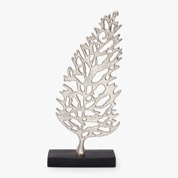 Silver tree metal sculpture 1