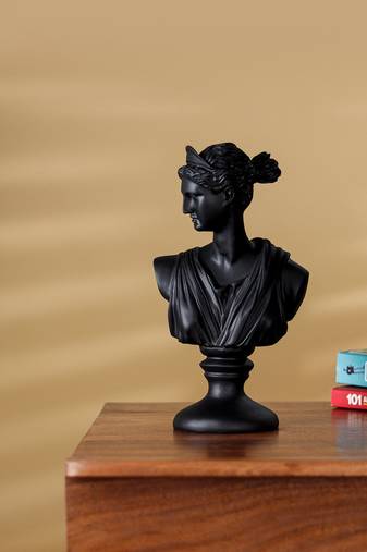 Black aphrodite bust artifact