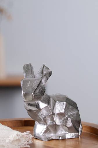 Modern abstract bunny figurine