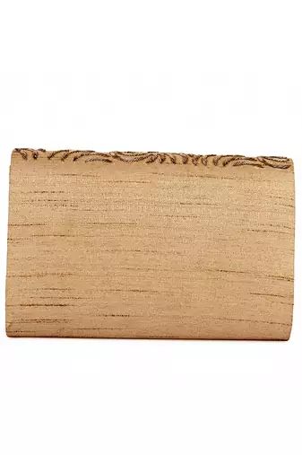 Lustre gold clutch