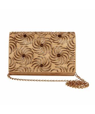 Lustre gold clutch 5