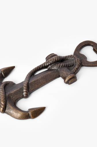 Anchor metal bottle opener
