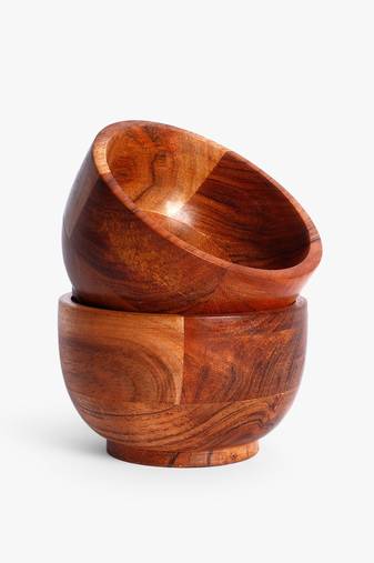 Prairie  wood duo farm bowl set