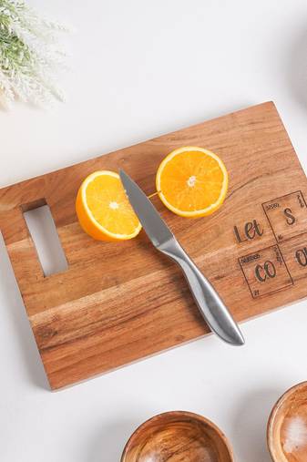 Let's cook scripted chopping board