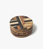 Tetris block wooden coasters