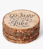 Scripted lake house coaster set