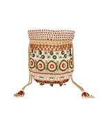 Kundan peacock potli