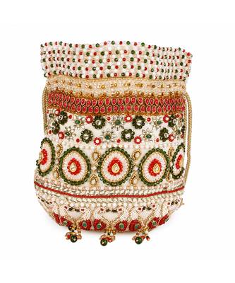 Kundan peacock potli 3