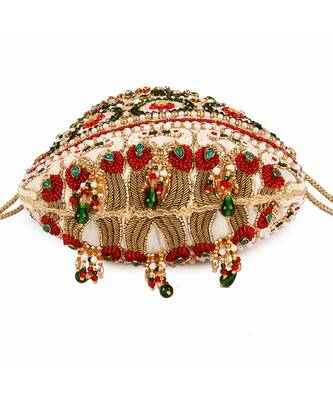 Kundan peacock potli 4