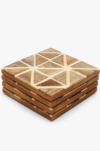 White bella abstract coasters
