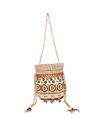 Kundan peacock potli 5
