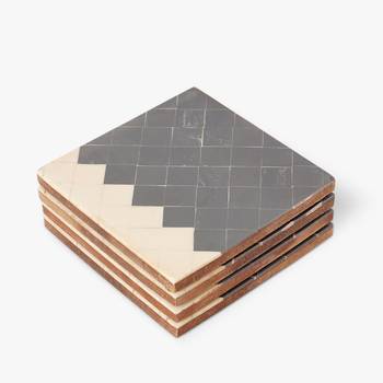 Modern square coaster set 1