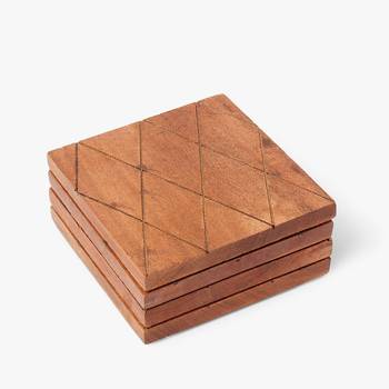 Minimal rhombus coaster set 1